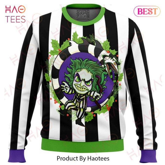 Beetle Juice Ugly Christmas Ugly Christmas Sweater