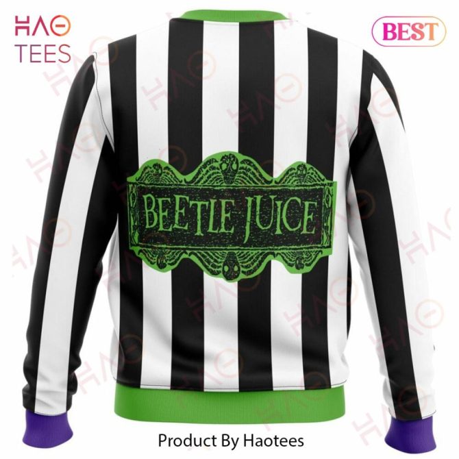 Beetle Juice Ugly Christmas Ugly Christmas Sweater - Image 3
