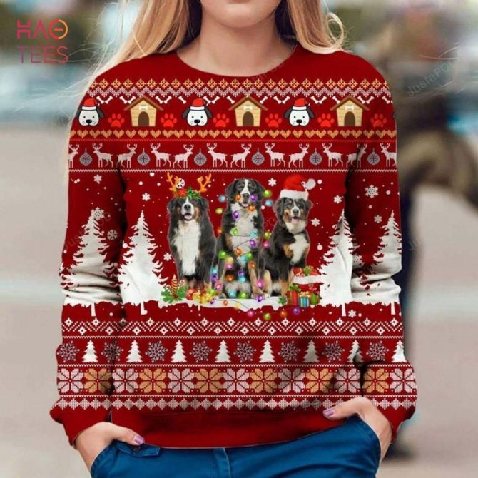 Best Bernese Mountain Dog Ugly Christmas Sweater Ugly Christmas Sweater Christmas Ugly Christmas Sweaters Hoodie - Image 3
