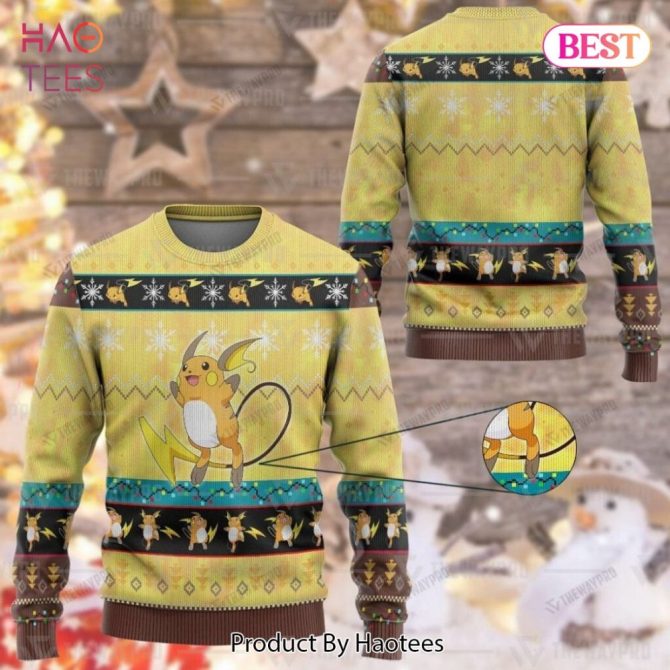 Cozy Holiday Sweater With Cute Electric Mouse Design - Perfect Gift For Fans!