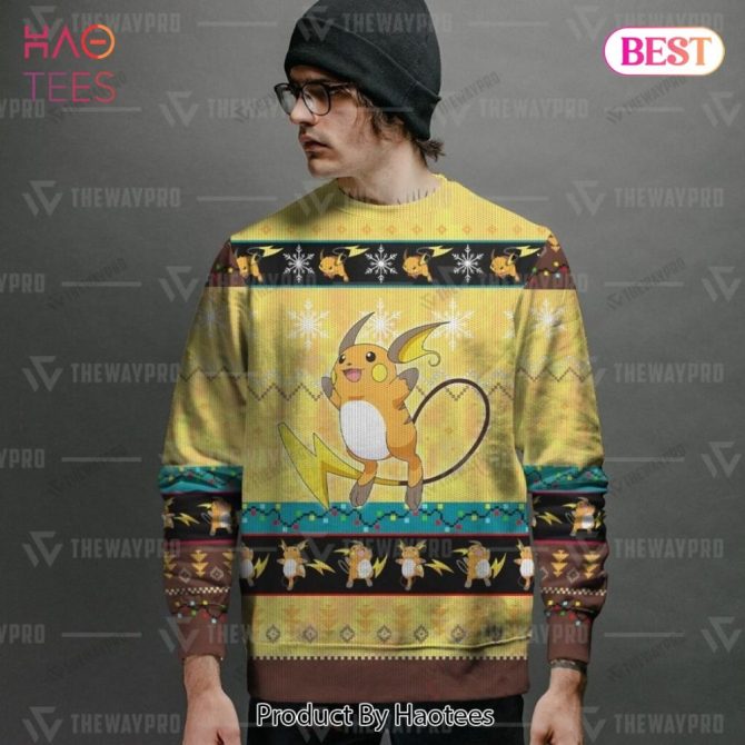 Cozy Holiday Sweater With Cute Electric Mouse Design - Perfect Gift For Fans! - Image 2
