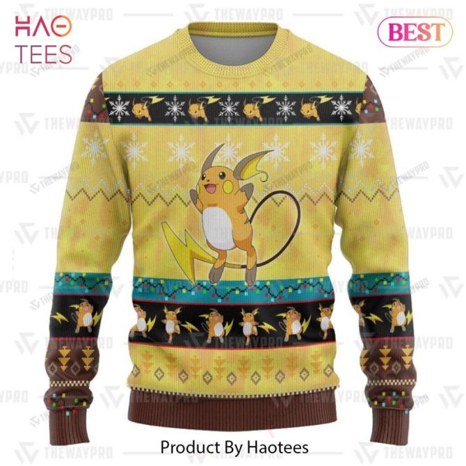 Cozy Holiday Sweater With Cute Electric Mouse Design - Perfect Gift For Fans! - Image 3