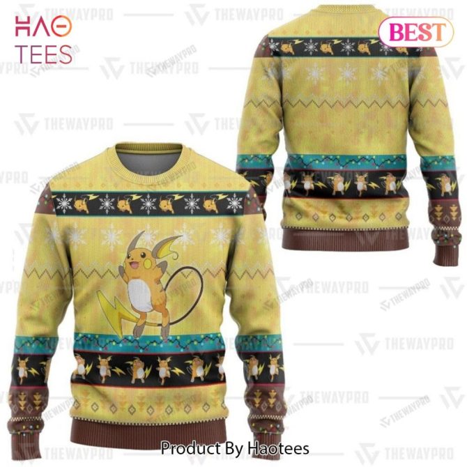 Cozy Holiday Sweater With Cute Electric Mouse Design - Perfect Gift For Fans! - Image 4