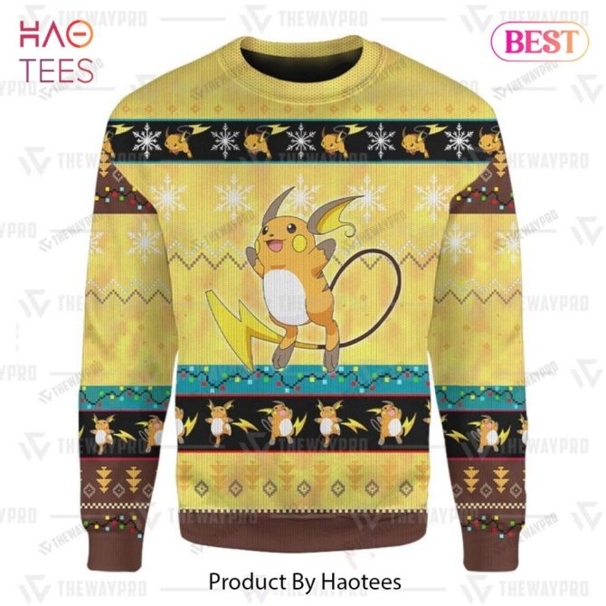 Cozy Holiday Sweater With Cute Electric Mouse Design - Perfect Gift For Fans! - Image 5