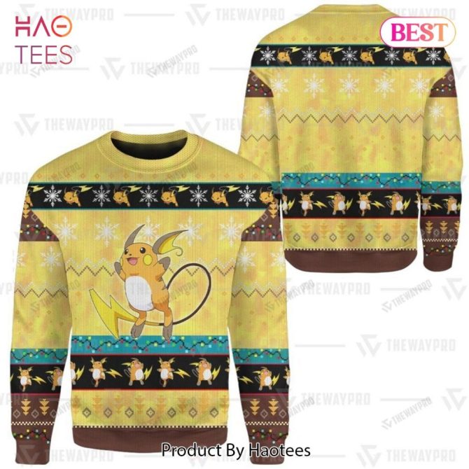 Cozy Holiday Sweater With Cute Electric Mouse Design - Perfect Gift For Fans! - Image 6