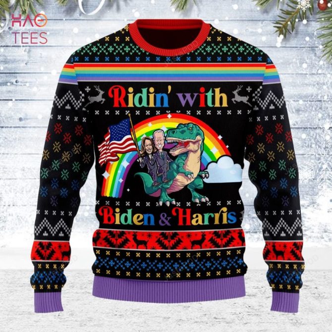 Best Biden And Harris Lgbt Ugly Christmas Ugly Christmas Sweater All Over Print