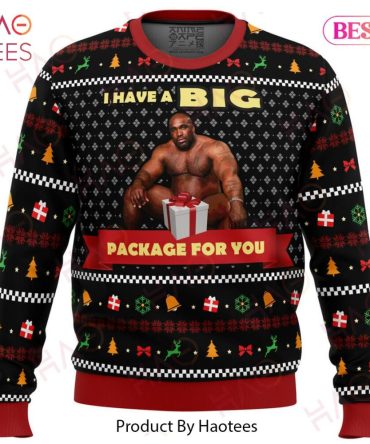 Big Package Barry Wood Meme Ugly Christmas Ugly Christmas Sweater