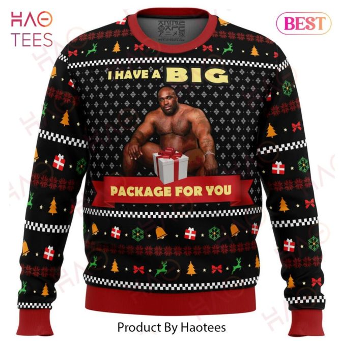 Big Package Barry Wood Meme Ugly Christmas Ugly Christmas Sweater