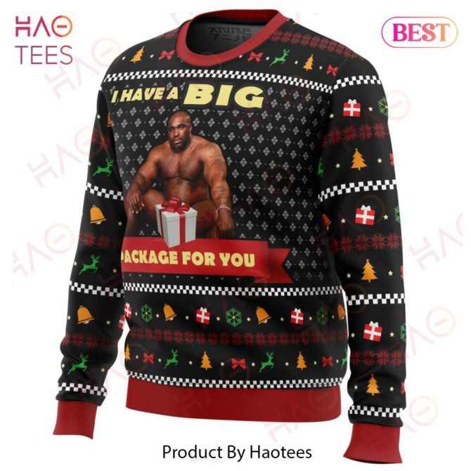 Big Package Barry Wood Meme Ugly Christmas Ugly Christmas Sweater - Image 2