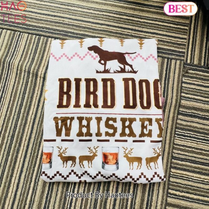 Bird Dog Whiskey Ugly Christmas Sweater - Cozy Festive Design For Whiskey Lovers - Image 2