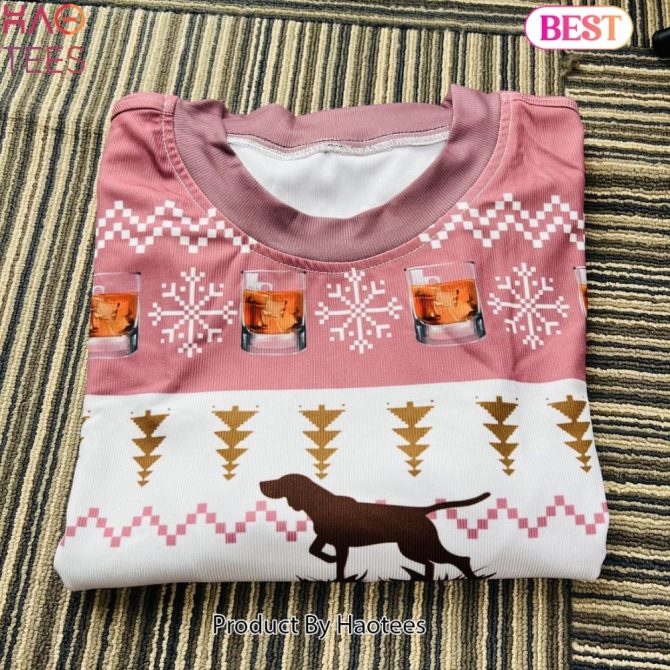 Bird Dog Whiskey Ugly Christmas Sweater - Cozy Festive Design For Whiskey Lovers - Image 3