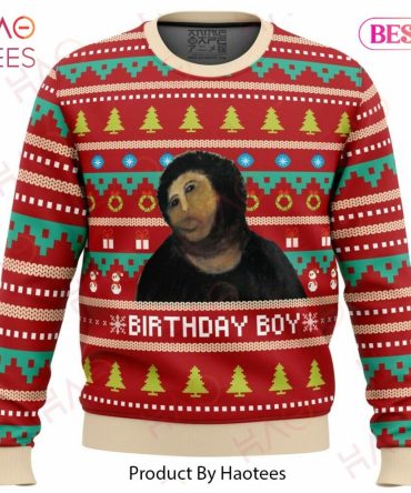 Birthday Boy Potato Jesus Ugly Christmas Ugly Christmas Sweater