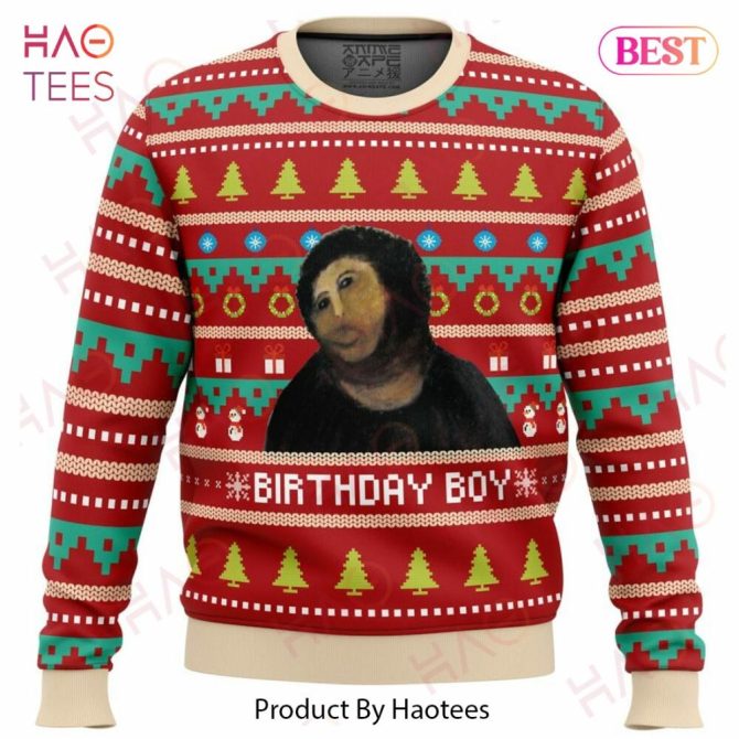 Birthday Boy Potato Jesus Ugly Christmas Ugly Christmas Sweater