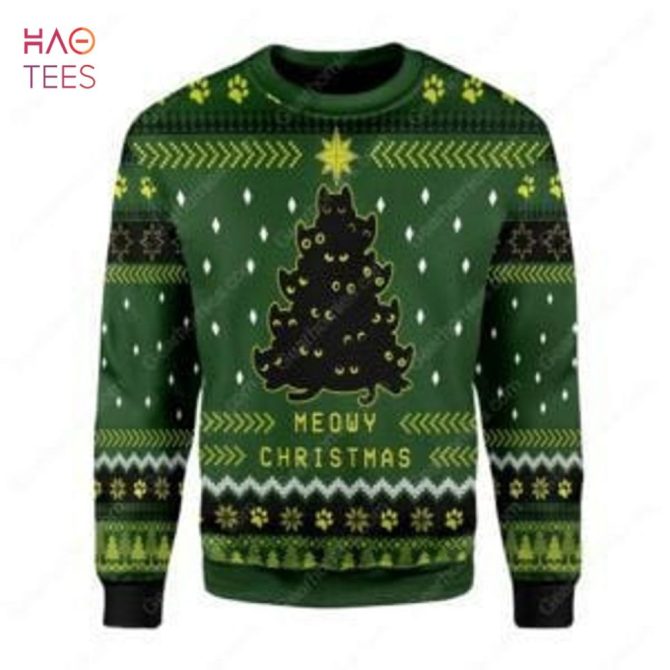 Best Black Cat For Unisex Ugly Christmas Ugly Christmas Sweater All Over Print
