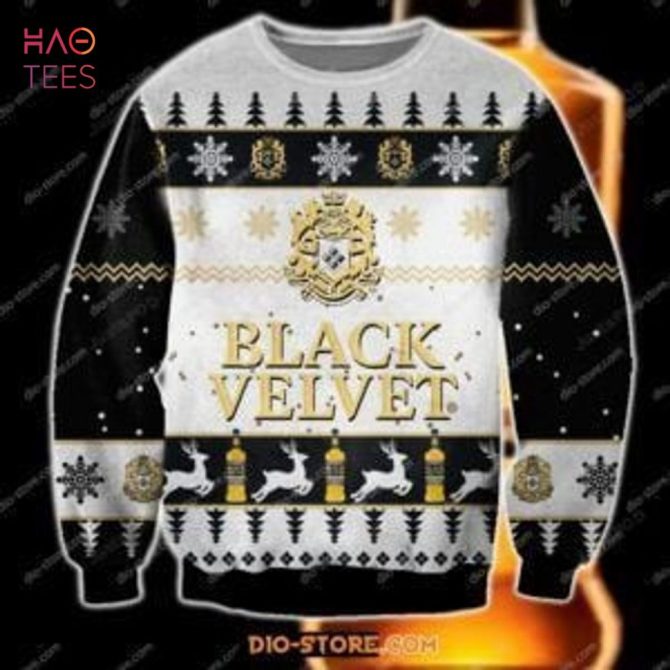 Best Black Velvet Ugly Christmas Ugly Christmas Sweater All Over Print Sweatshirt Ugly