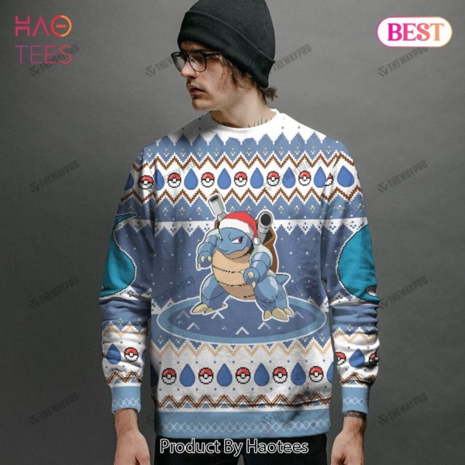 Customizable Pokémon Sweater - Blastoise Design , Perfect Holiday Gift! - Image 2