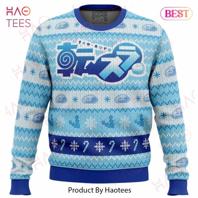 Blue Christmas That Time I Got Reincarnated As A Slime Christmas Ugly Christmas Sweater