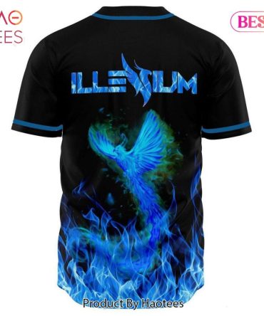Illenium Phoenix Graphic T-Shirt – Vibrant Blue Flame Design By Haotees