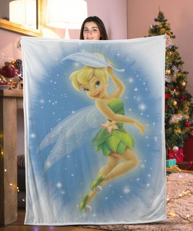 Cozy Tinkerbell Fleece Blanket - Perfect Holiday Gift For Kids & Fans!