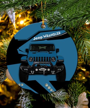 Blue Jeep Mica Ornament Perfect Gift For Holiday