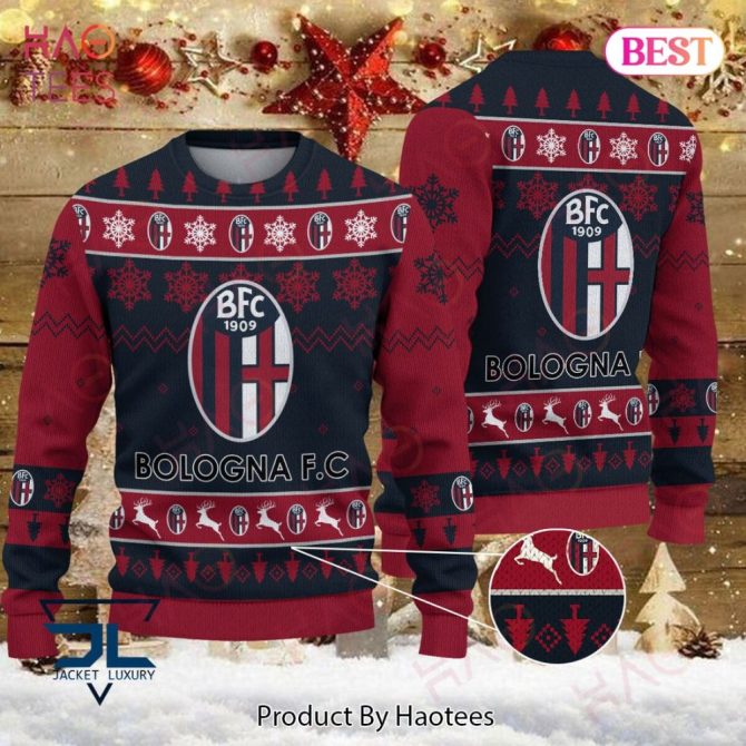 Bologna F.C. Christmas Sweater - Festive Holiday Fan Gear For Soccer Enthusiasts