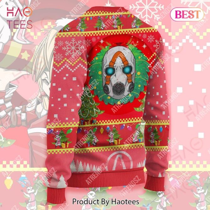 Borderlands Ugly Christmas Sweater Tina Christmas Red Ugly Christmas Sweater Borderland Long Sleeve Ugly Christmas Sweater - Image 2