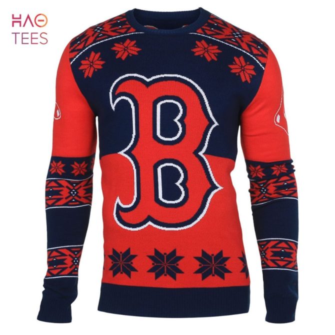 Best Boston Red Sox Big Logo Mlb Ugly Christmas Sweater
