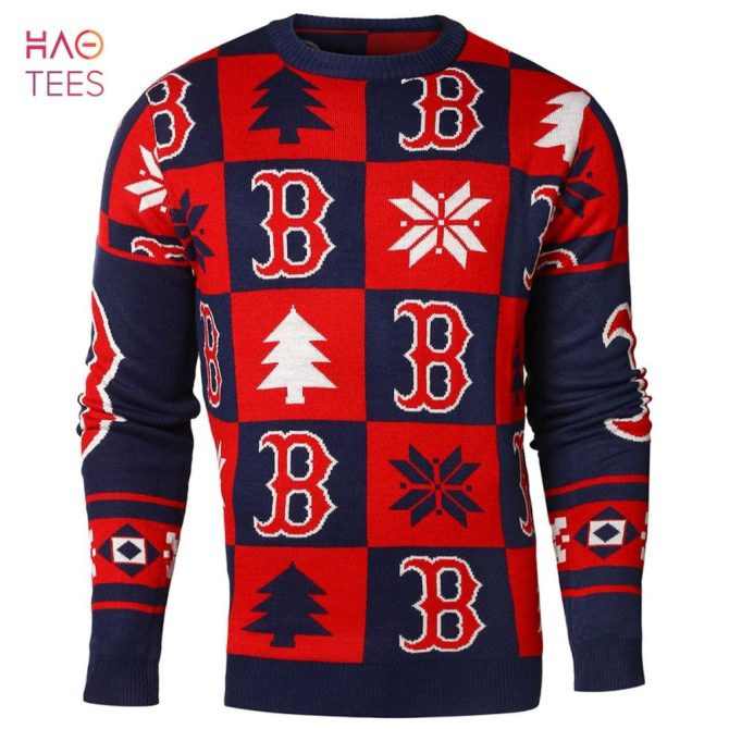 Best Boston Red Sox Patches Mlb Ugly Crew Neck Ugly Christmas Sweater By Forever Collectibles