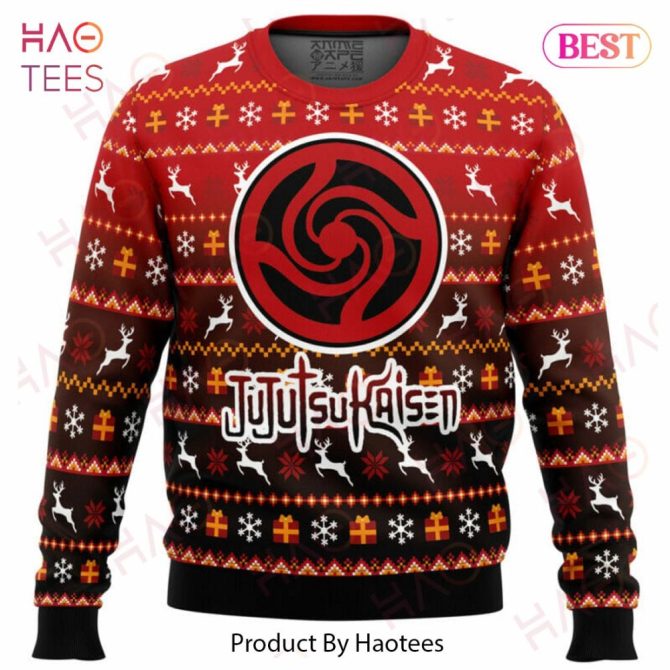 Bottons Symbol Jujutsu Kaisen Ugly Christmas Ugly Christmas Sweater