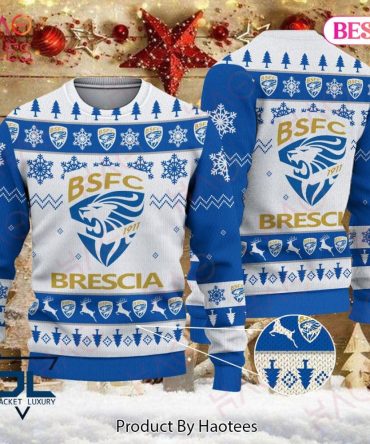 Brescia Christmas Sweater - Festive Winter Knit With Bsfc Logo - Unisex Holiday Jumper