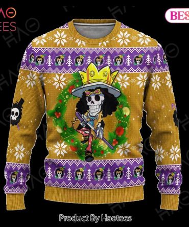 Brook One Piece Anime Ugly Christmas Ugly Christmas Sweater Xmas Gift