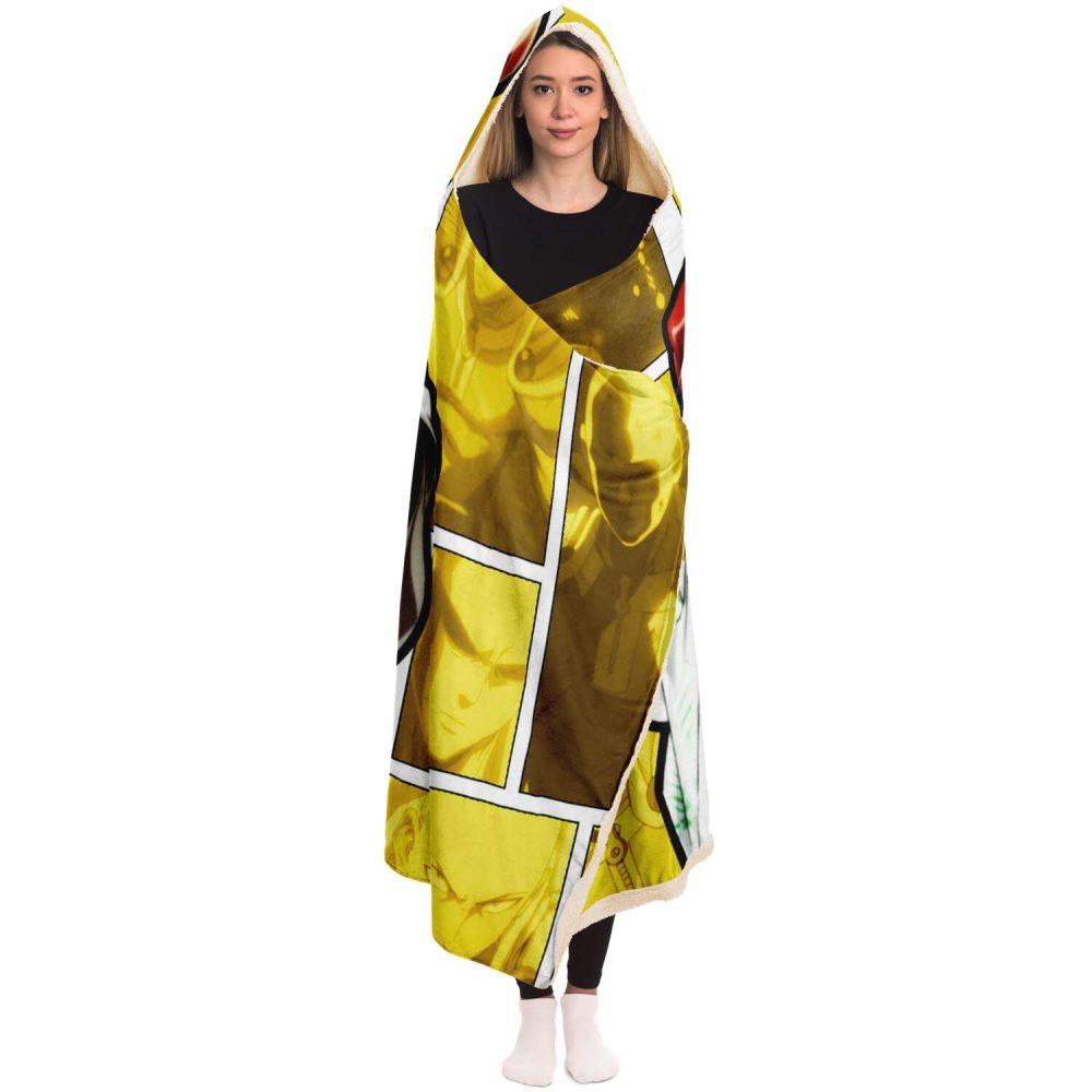 One Punch Man Yellow Hooded Blanket - Image 4
