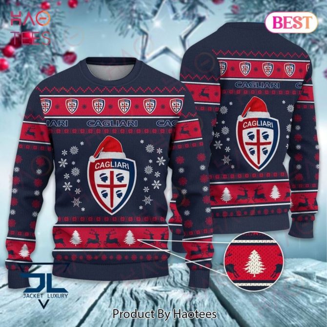Cagliari Christmas Sweater - Cozy Holiday Style For Fans , Haotees