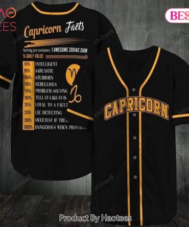 Capricorn Zodiac Baseball Jersey – Stylish Astrology Tee For Capricorns