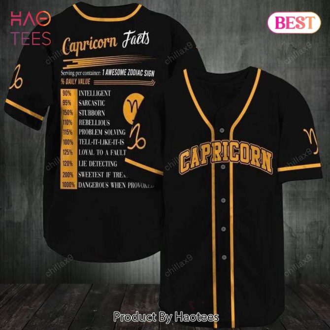 Capricorn Zodiac Baseball Jersey – Stylish Astrology Tee For Capricorns