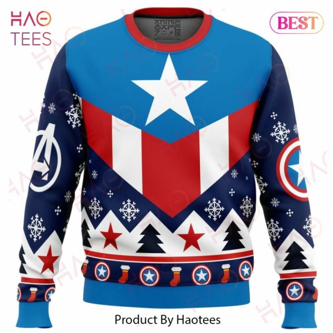 Captain America Ugly Christmas Ugly Christmas Sweater