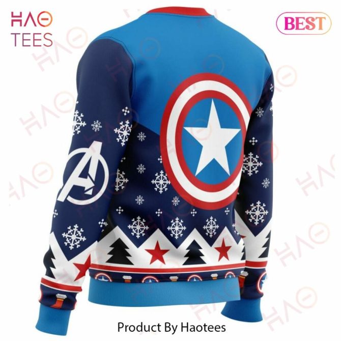 Captain America Ugly Christmas Ugly Christmas Sweater - Image 3