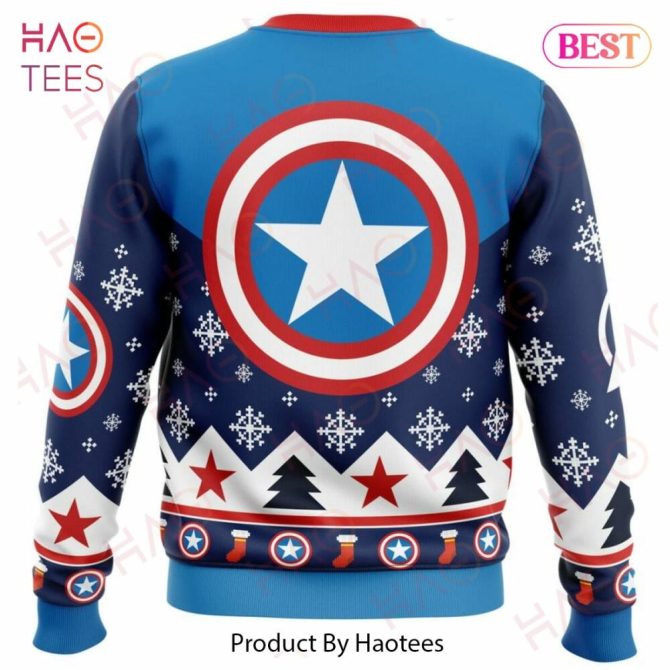 Captain America Ugly Christmas Ugly Christmas Sweater - Image 4