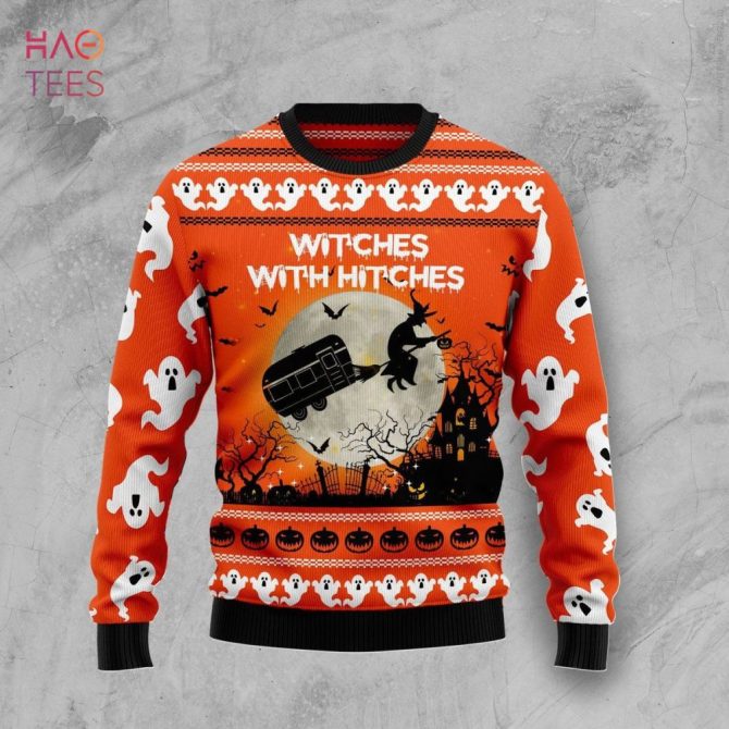 Best Caravan Witch Ugly Christmas Ugly Christmas Sweater All Over Print Sweatshirt Ugly