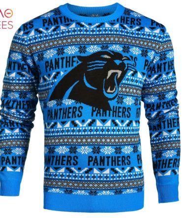 Best Carolina Panthers Aztec Nfl Ugly Crew Neck Ugly Christmas Sweater