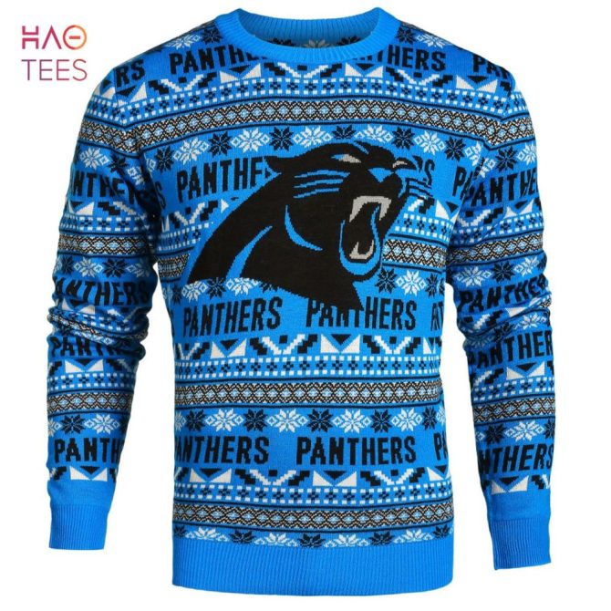 Best Carolina Panthers Aztec Nfl Ugly Crew Neck Ugly Christmas Sweater