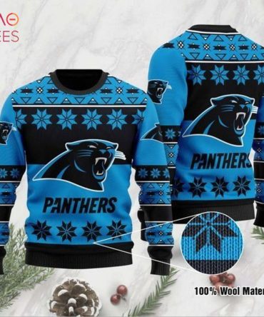 Best Carolina Panthers Christmas For Fans Ugly Christmas Ugly Christmas Sweater All Over