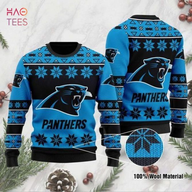 Best Carolina Panthers Christmas For Fans Ugly Christmas Ugly Christmas Sweater All Over