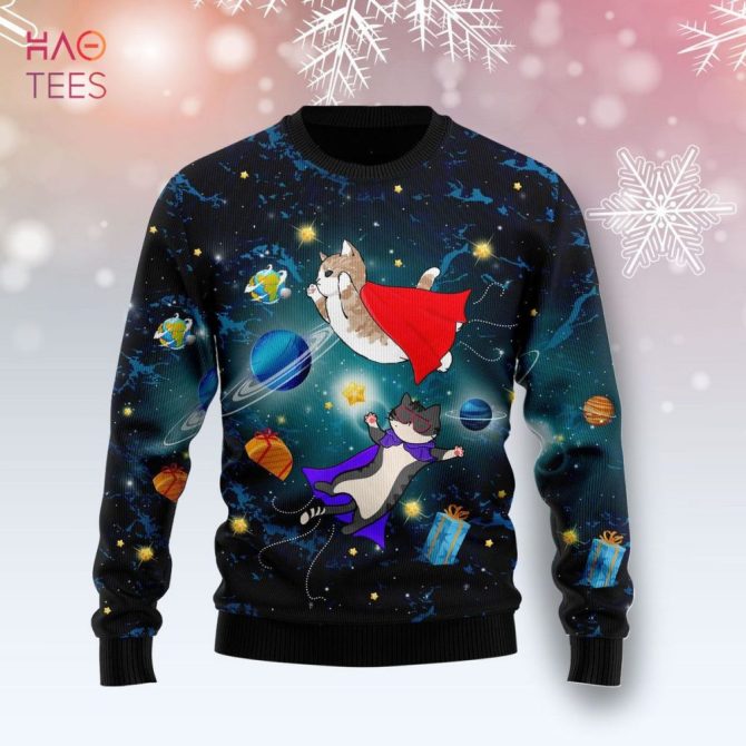 Cat Galaxy Ugly Christmas Ugly Christmas Sweater