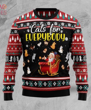 Cats For Everybody Merry Christmas Ugly Christmas Ugly Christmas Sweater