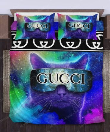 Cats Glasses Gucci Bedding Sets
