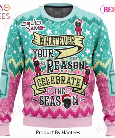 Celebrate The Season Squid Game Christmas Ugly Christmas Sweater