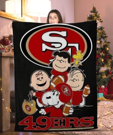 Cozy 49Ers Peanuts Blanket - Perfect Holiday Gift For Fans!