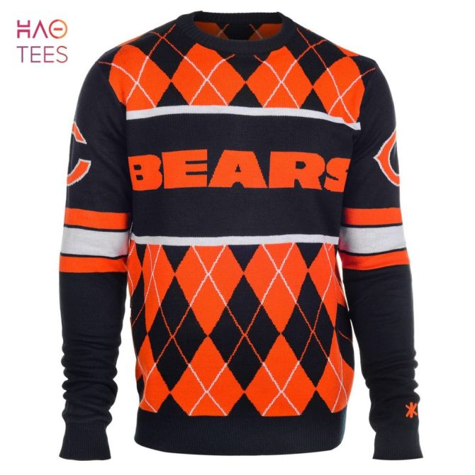 Best Chicago Bears Exclusive Argyle Ugly Christmas Sweater