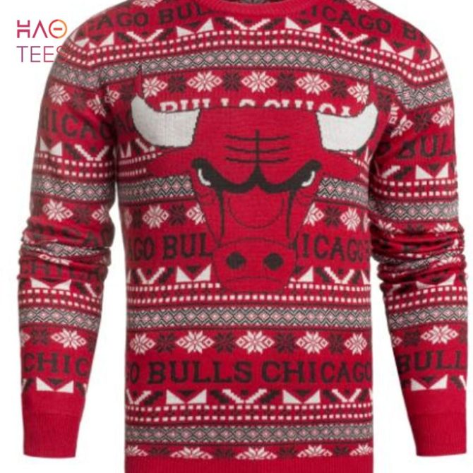 Best Chicago Bulls Nba Aztec Ugly Crew Neck Ugly Christmas Sweaters By Forever Collectibles